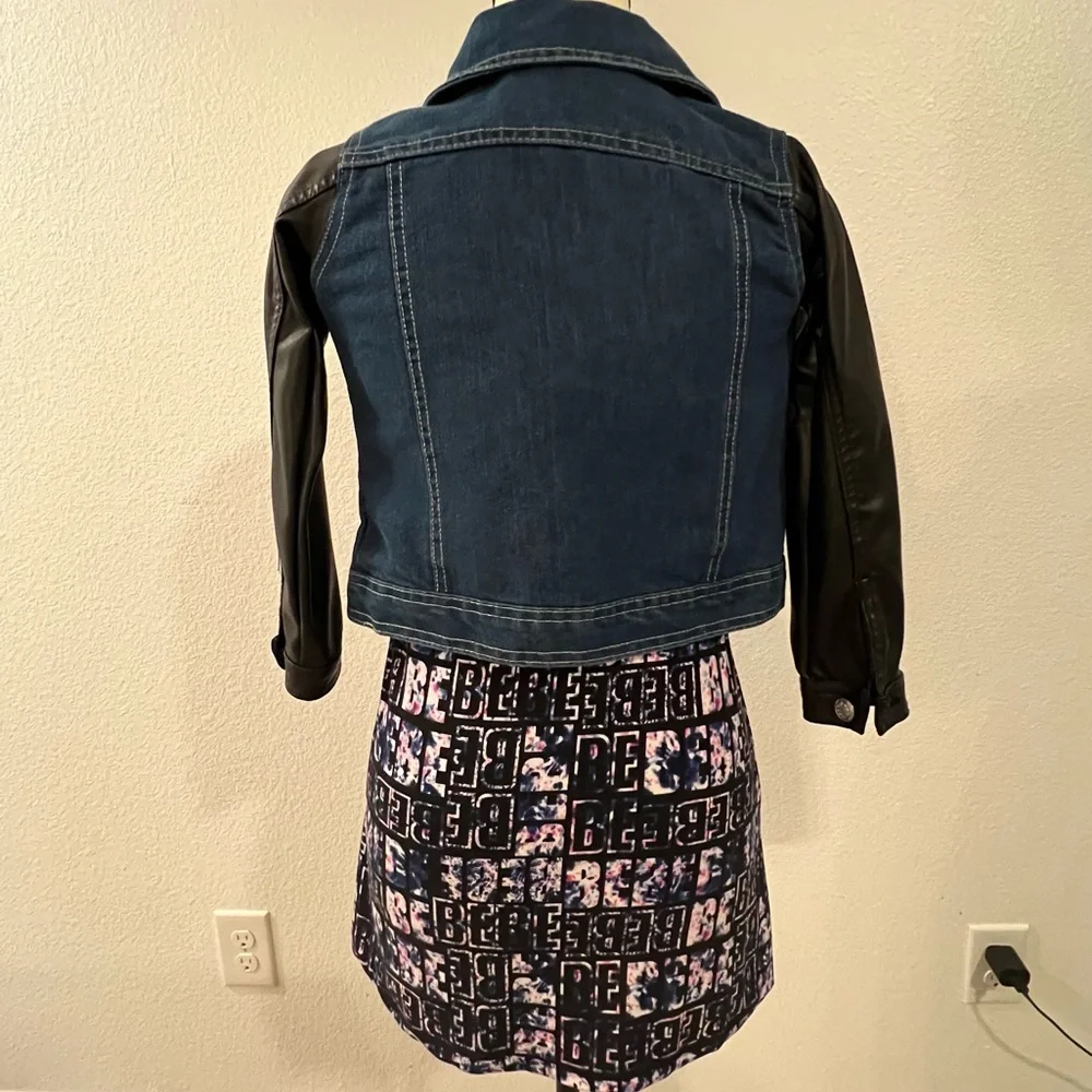 bebe girls‎ dress with matching Jean jacket